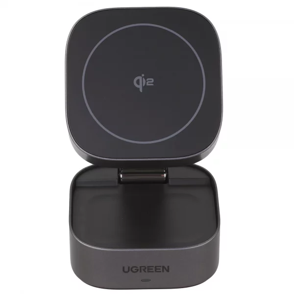 Магнитное беспроводное зарядное устройство UGREEN W702  Space Gray — изображение 4