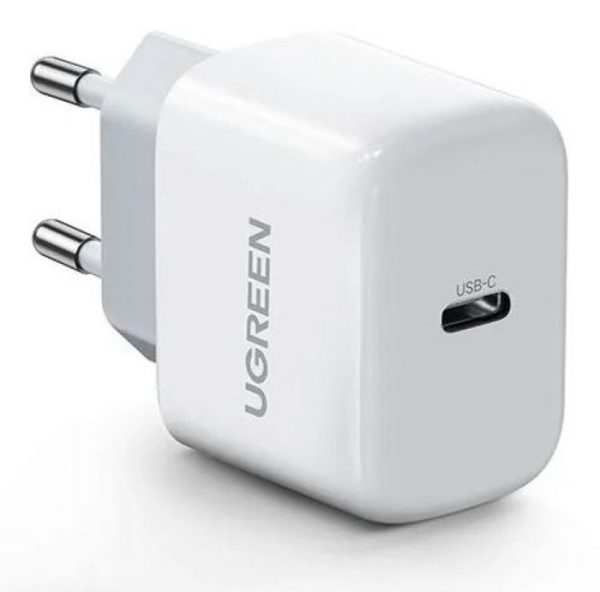 Зарядное устройство UGREEN CD241 (10220) Mini USB-C 20W PD Fast Charger - White — изображение 2