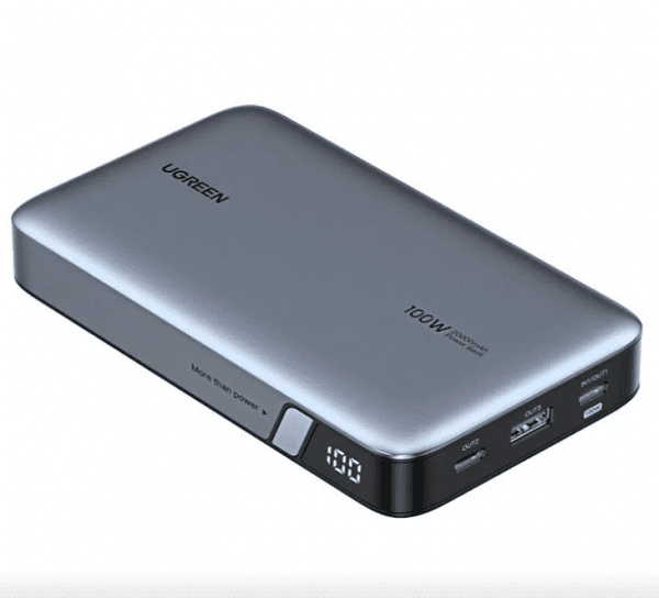 Внешний аккумулятор UGREEN PB720 (25188)  PD 100W Power Bank 20000mAh - Gray