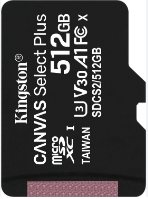 Флеш карта Kingston microSDXC 512GB SDCS2/512GBSP Canvas Select Plus w/o adapter