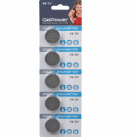 Батарейка GoPower CR2032 BL5 Lithium 3V (5/100/2000)