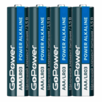 Батарейка GoPower LR03 AAA BL4 Alkaline 1.5V (4/48/576)