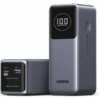 Внешний аккумулятор UGREEN PB724 (35526B) 12000mAh Quick Charging 100W Power Bank. Цвет: серый