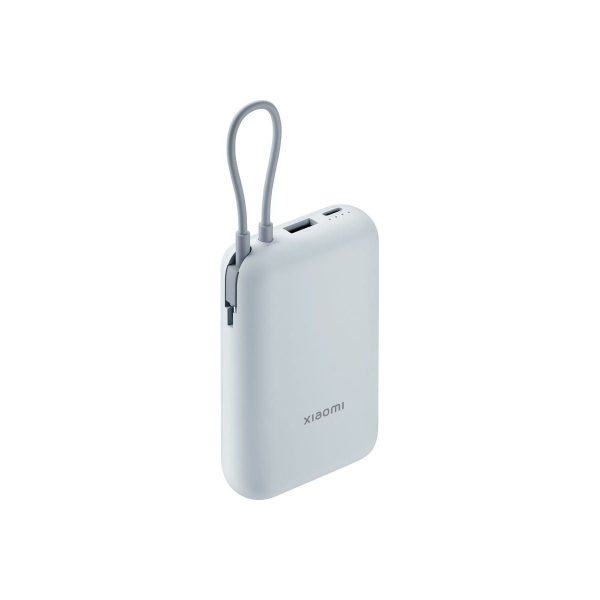 Внешний аккумулятор Xiaomi Power Bank 10000mAh (встроенный кабель) Ледяной синий GL