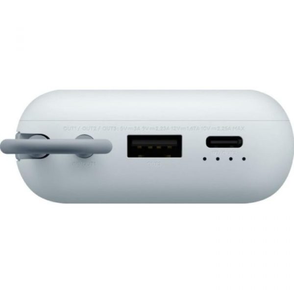Внешний аккумулятор Xiaomi Power Bank 10000mAh (встроенный кабель) Ледяной синий GL — изображение 4