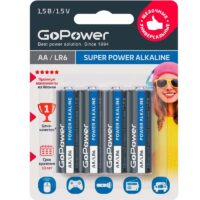 Батарейка GoPower LR6 AA BL4 Alkaline 1.5V (4/48/576)