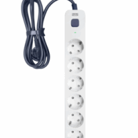 Сетевой фильтр Powercom SP-06W 1.8М белый