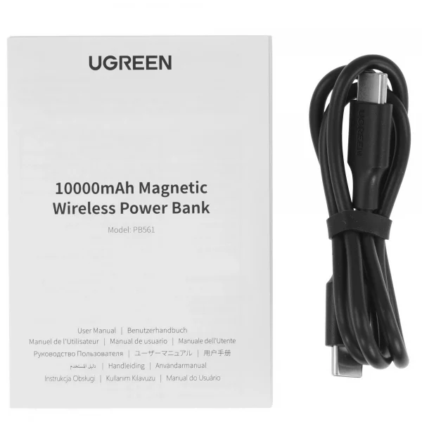 Внешний аккумулятор UGREEN PB561 10000mAh серый космос — изображение 6