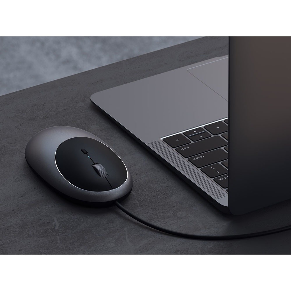 Проводная компьютерная мышь Satechi C1 USB-C Wired Mouse - Space gray — изображение 5