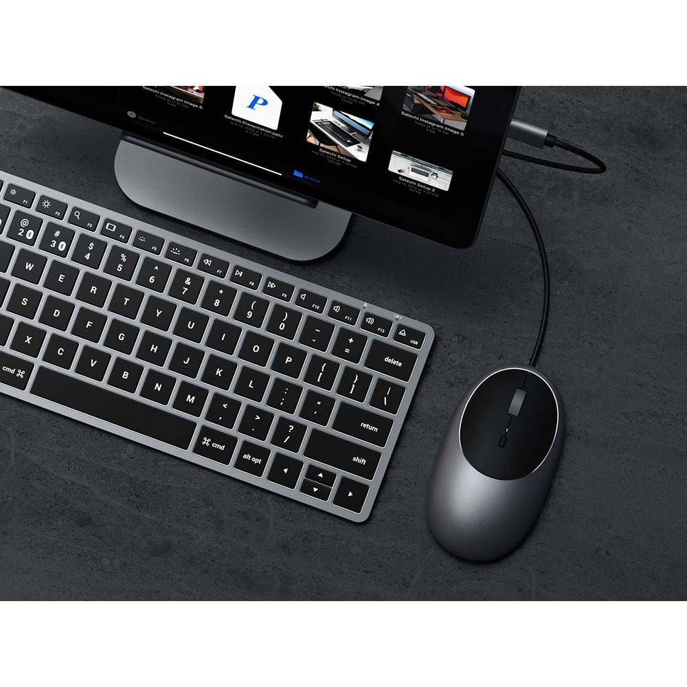Проводная компьютерная мышь Satechi C1 USB-C Wired Mouse - Space gray — изображение 6