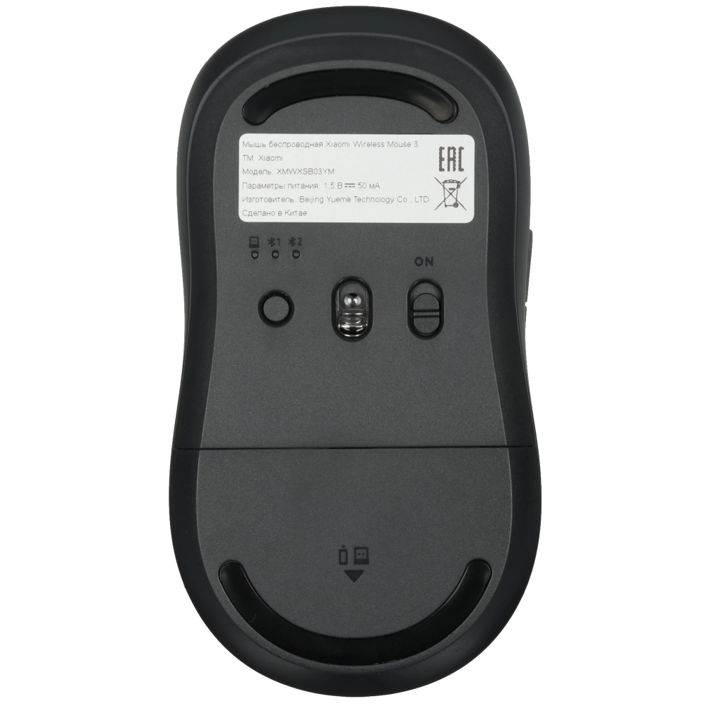 Мышь беспроводная Xiaomi Wireless Mouse 3 Black GL — изображение 6