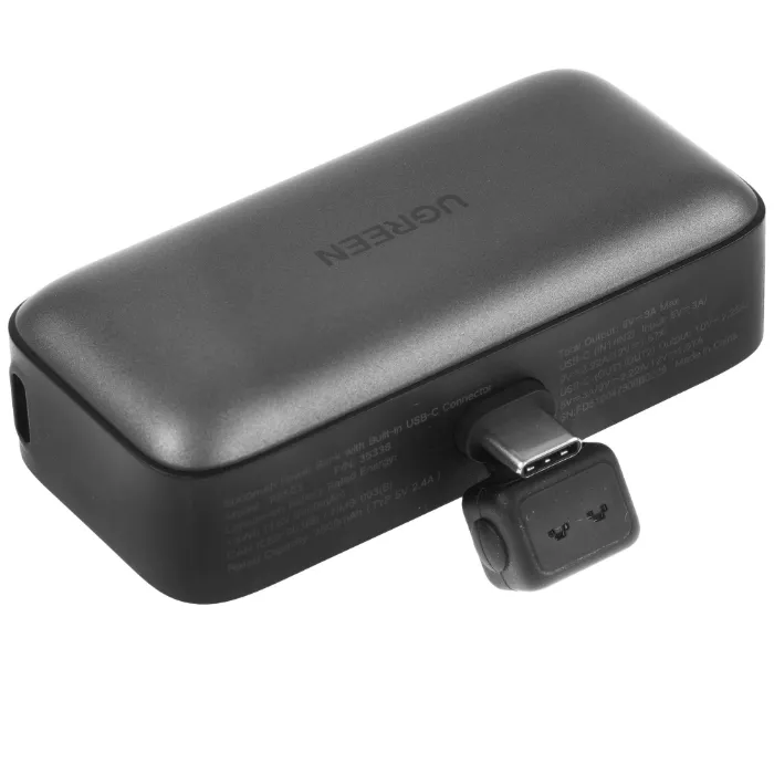 Внешний аккумулятор UGREEN PB503 (35338) 5000mAh Mini USB-C Power Bank PD 20W. Цвет: серый — изображение 3