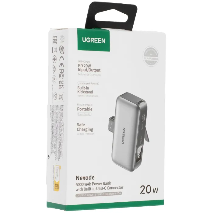 Внешний аккумулятор UGREEN PB503 (35338) 5000mAh Mini USB-C Power Bank PD 20W. Цвет: серый — изображение 6