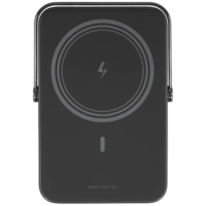 Внешний аккумулятор UGREEN PB572 (45327) UNO 10000mAh Mini Magnetic Wireless Robot 20W Power Bank с держателем. Цвет: серый — изображение 3