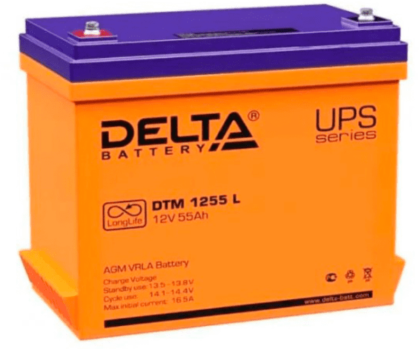 Батарея для ИБП Delta DTM 1255 L 12В 55Ач
