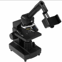 Микроскоп Bresser National Geographic 40x-1280x с держателем для смартфона. Цвет: черный