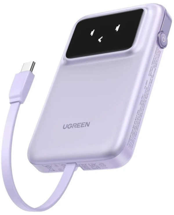 Внешний аккумулятор UGREEN PB511 10000mAh фиолетовый — изображение 3