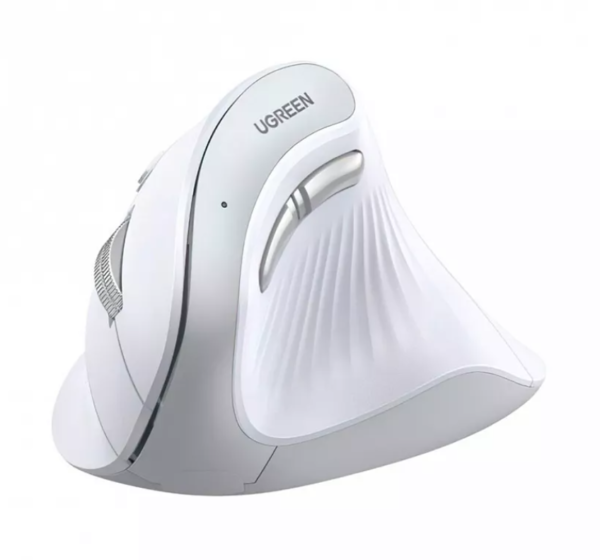 Беспроводная компьютерная мышь вертикальная UGREEN MU008 (25759) Wireless Vertical Mouse 2.4 GHz&BT. Цвет: черный