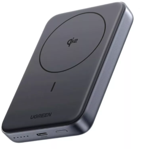 Внешний аккумулятор UGREEN PB761 (45763) 10000mAh MIni Magnetic Wireless 30W Power Bank Qi2. Цвет: серый