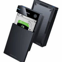 Внешний корпус для жесткого диска UGREEN US222 (50422) USB 3.0 B to 3.5''/2.5" SATA Hard Drive Box EU. Цвет: черный
