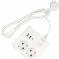 Сетевой удлинитель Powercube PC-1-2M 1.9м (2 розетки) белый