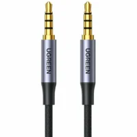 Кабель UGREEN AV183 (20782) 3.5mm Male to Male 4-Pole Microphone Audio Cable. Длина: 2м. Цвет: черный