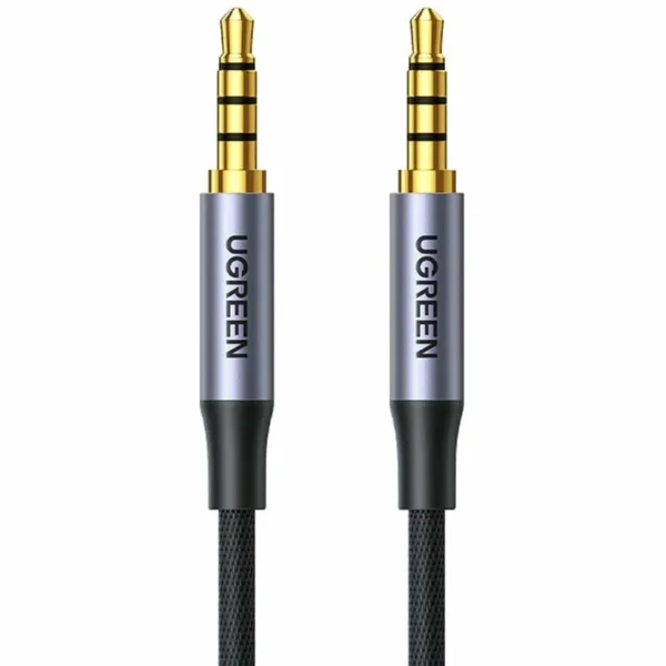 Кабель UGREEN AV183 (20782) 3.5mm Male to Male 4-Pole Microphone Audio Cable. Длина: 2м. Цвет: черный