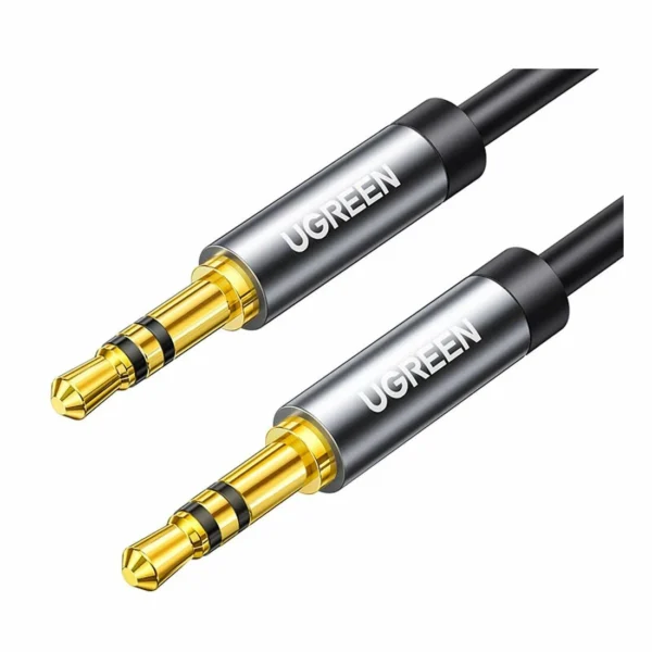 Кабель UGREEN AV183 (20782) 3.5mm Male to Male 4-Pole Microphone Audio Cable. Длина: 2м. Цвет: черный — изображение 2