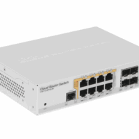 Коммутатор MikroTik CRS112-8P-4S-IN 8x1Гбит/с 4SFP 8PoE+ управляемый