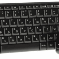 Клавиатура + мышь Logitech MK220 клав:черный мышь:черный USB беспроводная (920-003169)