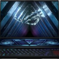 Ноутбук Asus ROG Zephyrus Duo 16 GX650PY-NM083W Ryzen 9 7945HX 32Gb SSD2Tb NVIDIA GeForce RTX4090 16Gb 16" IPS WQXGA (2560x1600) Windows 11 Home black WiFi BT Cam (90NR0BI1-M004V0)
