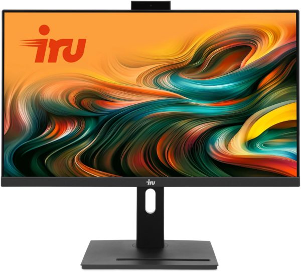 Моноблок IRU 23AM 23.8" Full HD Ryzen 5 5500U (2.1) 8Gb SSD256Gb RGr CR Windows 11 Pro GbitEth WiFi BT 90W Cam черный 1920x1080