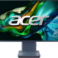 Моноблок Acer Aspire S32-1856 31.5" WQHD i7 1360P (2.2) 16Gb SSD1Tb Iris Xe CR Eshell GbitEth WiFi BT 180W клавиатура мышь Cam серый 2560x1440