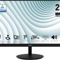 Монитор MSI 27" Pro MP271A черный IPS LED 1ms 16:9 HDMI M/M матовая 300cd 178гр/178гр 1920x1080 100Hz VGA DP FHD 3.9кг