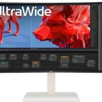 Монитор LG 38" UltraWide 38WR85QC-W белый NANO IPS LED 21:9 HDMI M/M матовая HAS Piv 600cd 178гр/178гр 3840x1600 144Hz FreeSync Premium Pro DP WQ+ USB 10.5кг