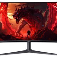 Монитор Acer 34" Nitro XZ342CUV3bmiiphx черный VA LED 1ms 21:9 HDMI M/M матовая HAS 400cd 178гр/178гр 3440x1440 180Hz DP 2K