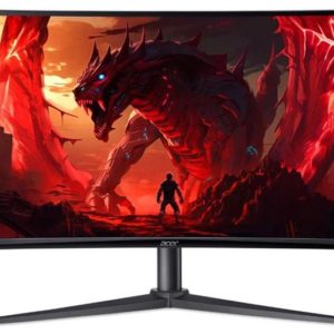 Монитор Acer 34" Nitro XZ342CUV3bmiiphx черный VA LED 1ms 21:9 HDMI M/M матовая HAS 400cd 178гр/178гр 3440x1440 180Hz DP 2K