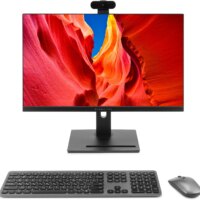 Моноблок Digma Pro Vision 23.8" Full HD Ryzen 7 5700U (1.8) 8Gb SSD256Gb RGr CR Windows 11 Pro Eth WiFi BT 90W клавиатура мышь Cam черный 1920x1080