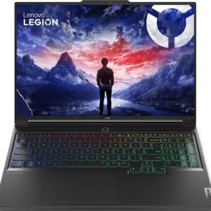 Ноутбук Lenovo Legion 7 16IRX9 Core i7 14700HX 32Gb SSD1Tb NVIDIA GeForce RTX4060 8Gb 16" IPS 3.2K (3200x2000) без ОС black WiFi BT Cam (83FD0044RK)