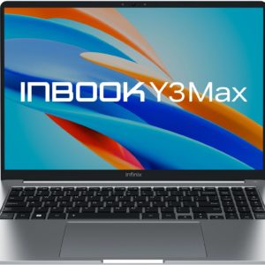 Ноутбук Infinix Inbook Y4 Max YL613 Core i5 1335U 8Gb SSD512Gb Intel Iris Xe graphics 16" IPS FHD (1920x1200) FreeDOS silver WiFi BT Cam (71008301771)