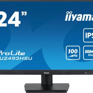 Монитор Iiyama 23.8" ProLite XU2493HSU-B6 черный IPS LED 1ms 16:9 HDMI M/M матовая 250cd 178гр/178гр 1920x1080 100Hz DP FHD USB 3кг