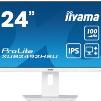 Монитор Iiyama 23.8" ProLite XUB2492HSU-W6 белый IPS LED 0.4ms 16:9 HDMI M/M матовая HAS Piv 250cd 178гр/178гр 1920x1080 100Hz DP FHD USB 4.9кг