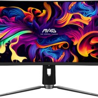 Монитор MSI 34" MAG 341CQP QD-OLED черный QD OLED LED 21:9 HDMI матовая HAS 250cd 178гр/178гр 3440x1440 175Hz FreeSync Premium Pro DP UW USB 9.3кг