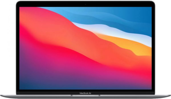 Ноутбук Apple MacBook Air A2337 M1 8 core 8Gb SSD256Gb/7 core GPU 13.3" IPS (2560x1600) macOS grey space WiFi BT Cam (MGN63CH/A)