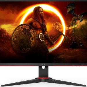 Монитор AOC 27" 27G2SPAE черный/красный IPS LED 1ms 16:9 HDMI M/M матовая 250cd 178гр/178гр 1920x1080 165Hz G-Sync FreeSync Premium VGA DP FHD 4.53кг