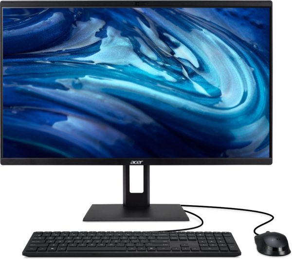 Моноблок Acer Veriton Z2694G 23.8" Full HD i5 12400 (2.5) 16Gb SSD512Gb UHDG 730 CR без ОС GbitEth WiFi BT 65W клавиатура мышь Cam черный 1920x1080