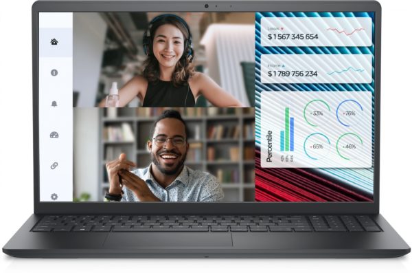 Ноутбук Dell Vostro 3520 Core i7 1255U 16Gb SSD512Gb Intel Iris Xe graphics 15.6" WVA FHD (1920x1080) Linux Ubuntu black WiFi BT Cam (3520-7650)