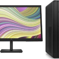 Комплект HP 290 G9 MT i3 12100 (3.3) 8Gb SSD512Gb UHDG 730 FreeDOS GbitEth 180W kb мышь клавиатура черный монитор в комплекте P22v (9M937AT)