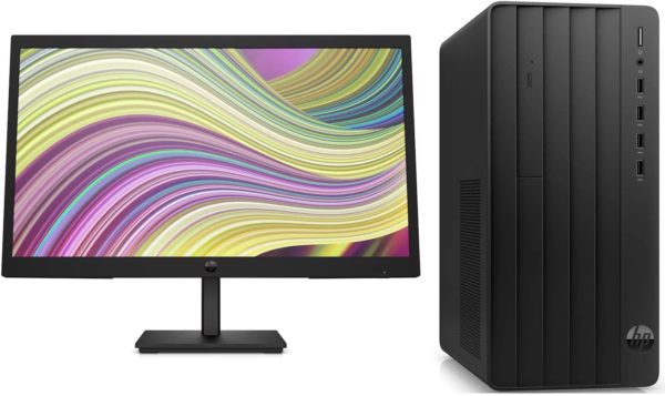 Комплект HP 290 G9 MT i3 12100 (3.3) 8Gb SSD512Gb UHDG 730 FreeDOS GbitEth 180W kb мышь клавиатура черный монитор в комплекте P22v (9M937AT)