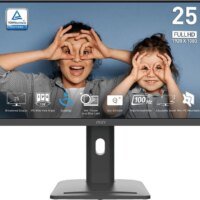 Монитор MSI 24.5" Pro MP253P черный IPS LED 16:9 HDMI M/M HAS Piv 300cd 178гр/178гр 1920x1080 100Hz VGA DP FHD 2.7кг